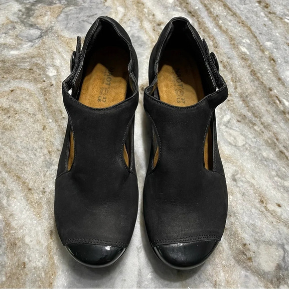 Naot T Strap Mary Jane Leather Pump Shoes EU 37 L6 - Picture 2 of 13